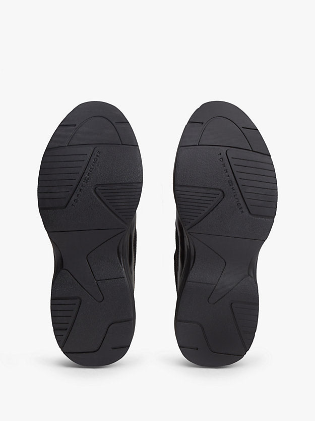 Monogram Mixed Texture Leather Trainers