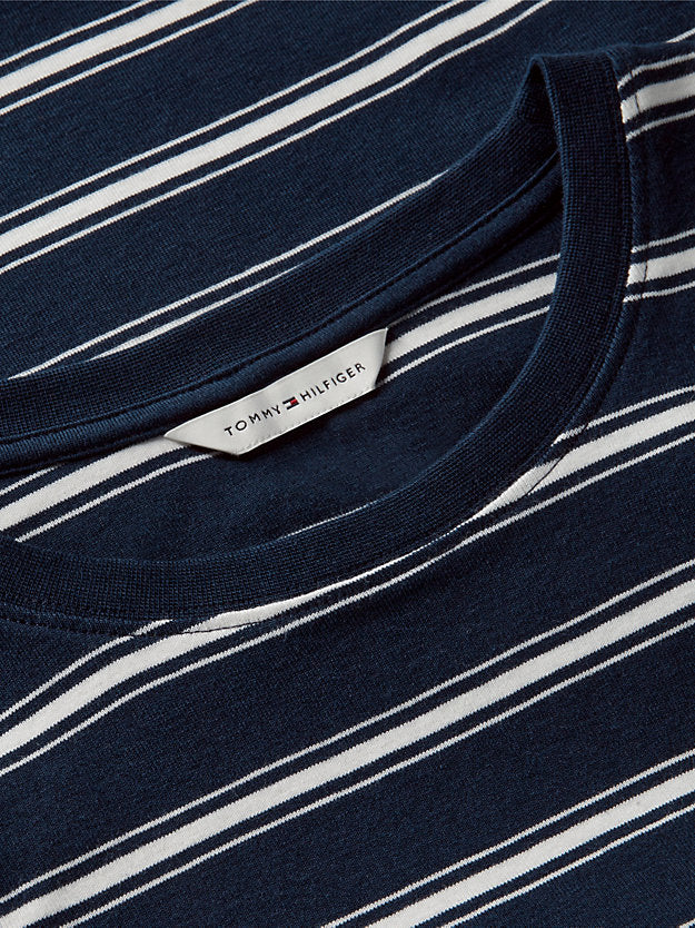 Stripe Slim Crew Neck Tank Top