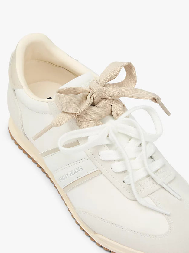 Leather Low Profile Serrated Trainers