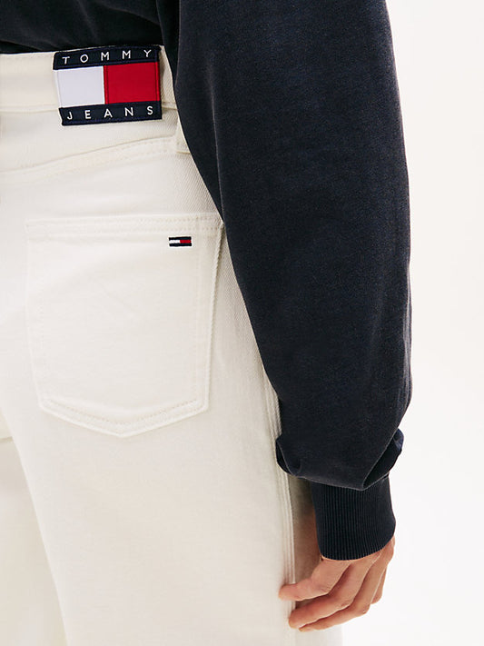 Claire High Rise Wide Leg White Jeans