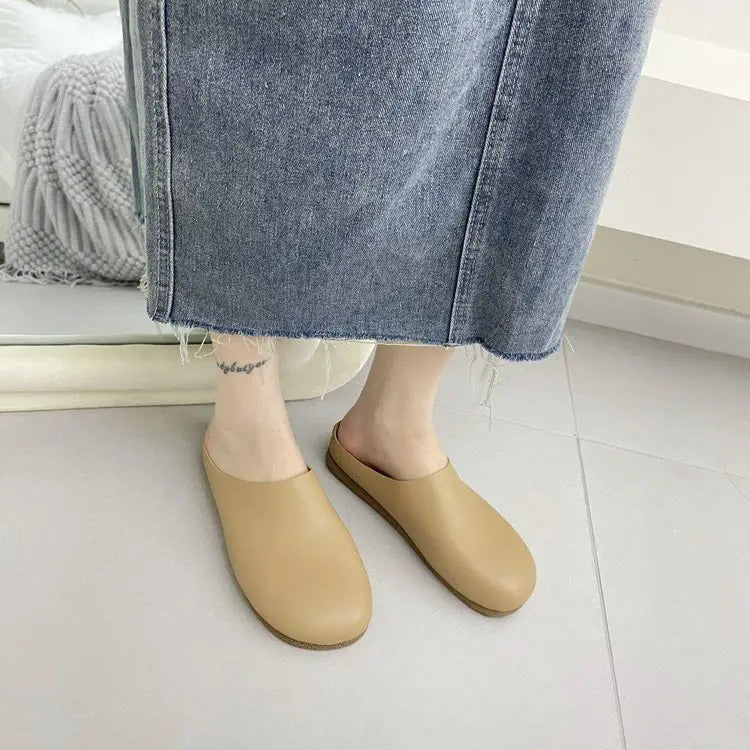 Chaussons en cuir italien / Chaussures orthopédiques pour femmes LetcloMC