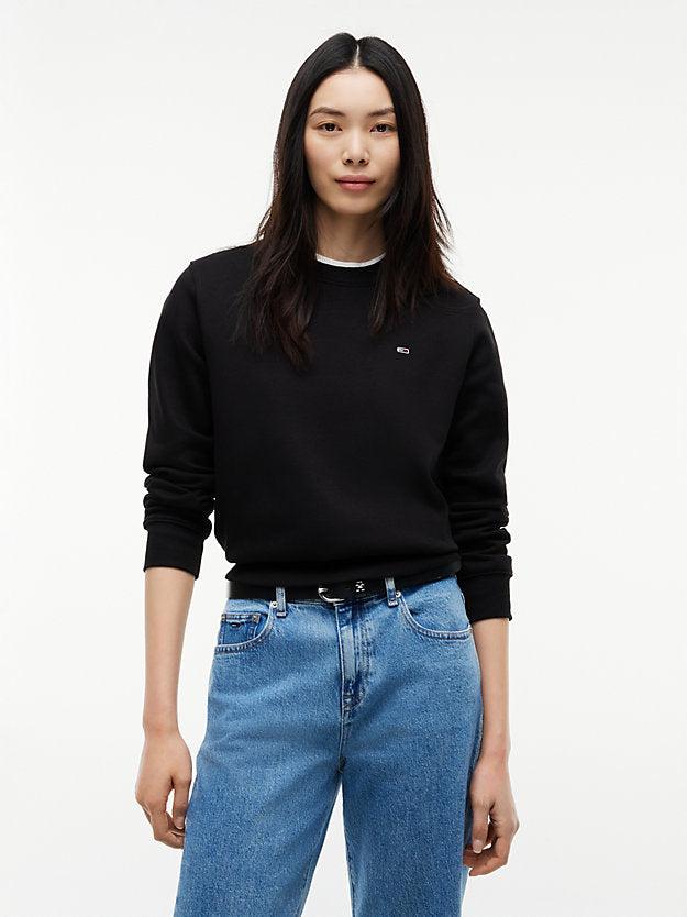 Flag Embroidery Brushed Fleece Sweatshirt