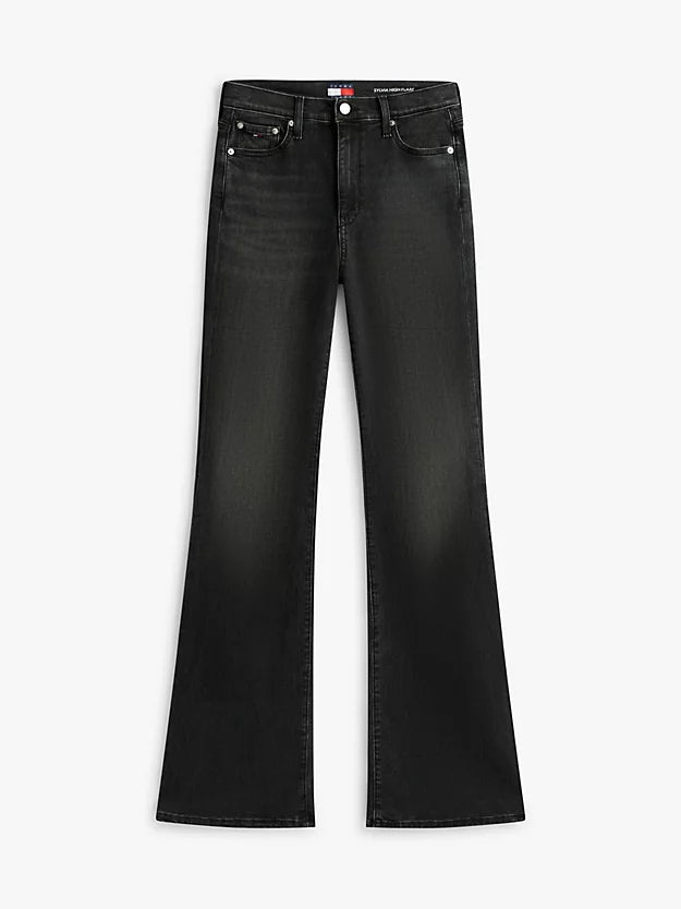 Sylvia High Rise Flared Black Jeans