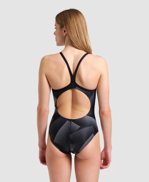 Women's Swimsuit Halftone Print Lightdrop