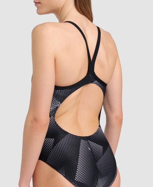 Women's Swimsuit Halftone Print Lightdrop