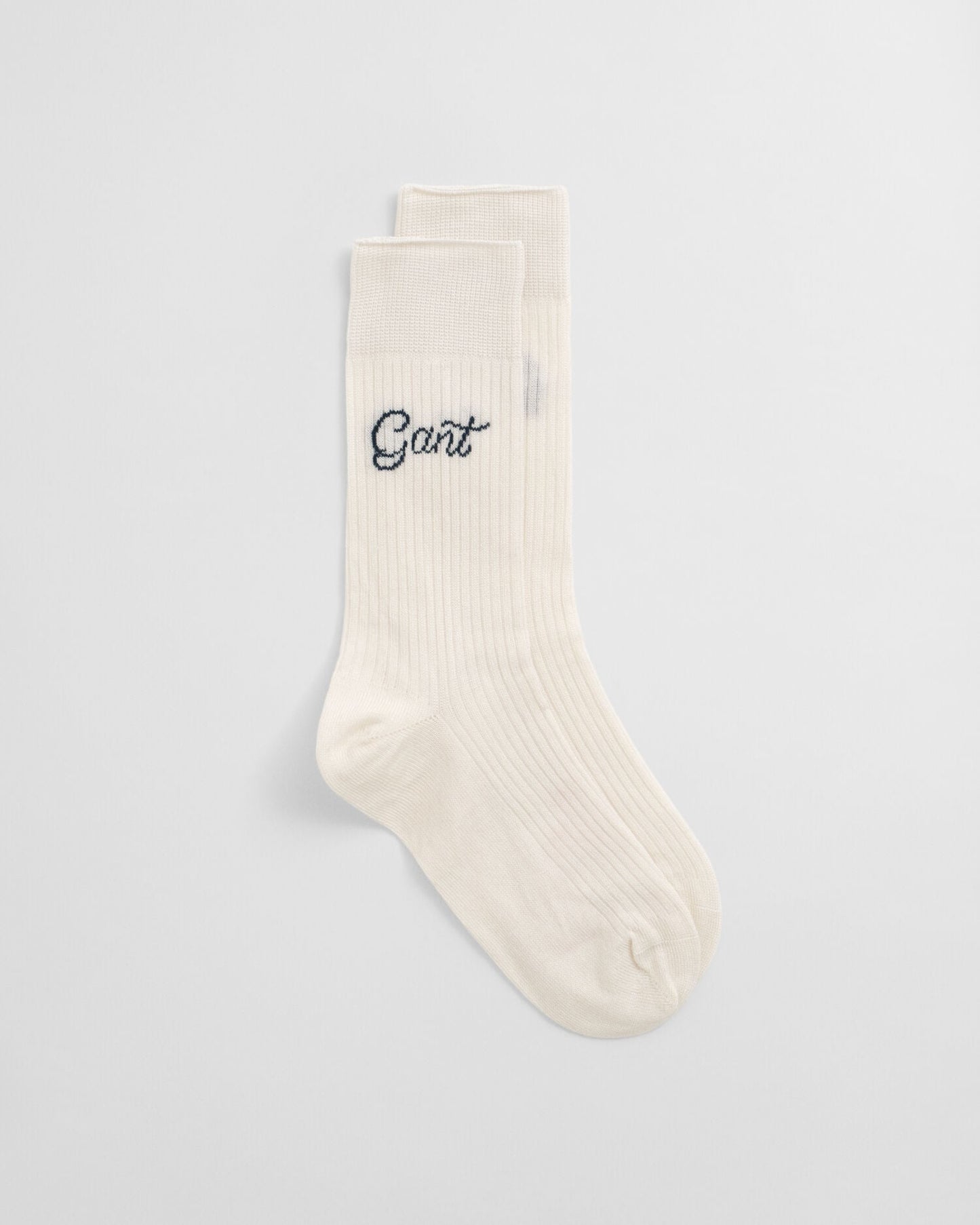 Script Ribbed Socks