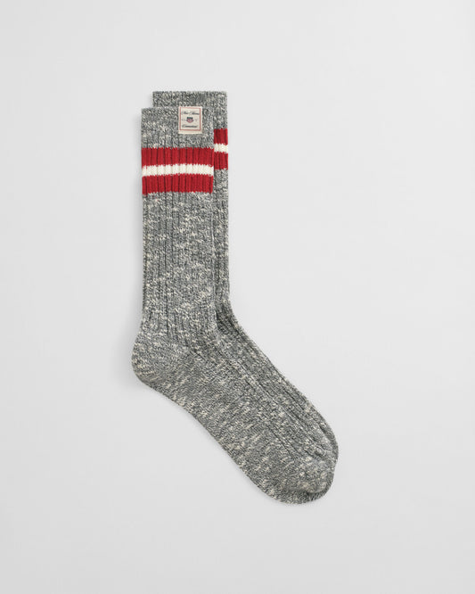 Striped Melange Socks
