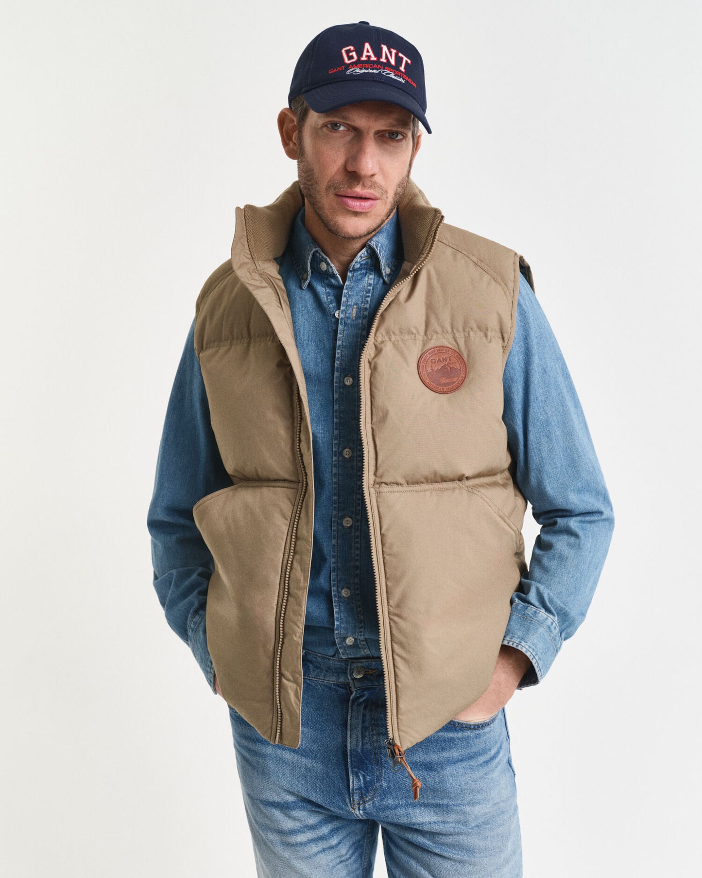 Cotton Mid Down Puffer Vest
