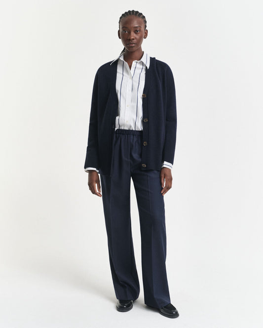 Wool Blend Pull-On Pants
