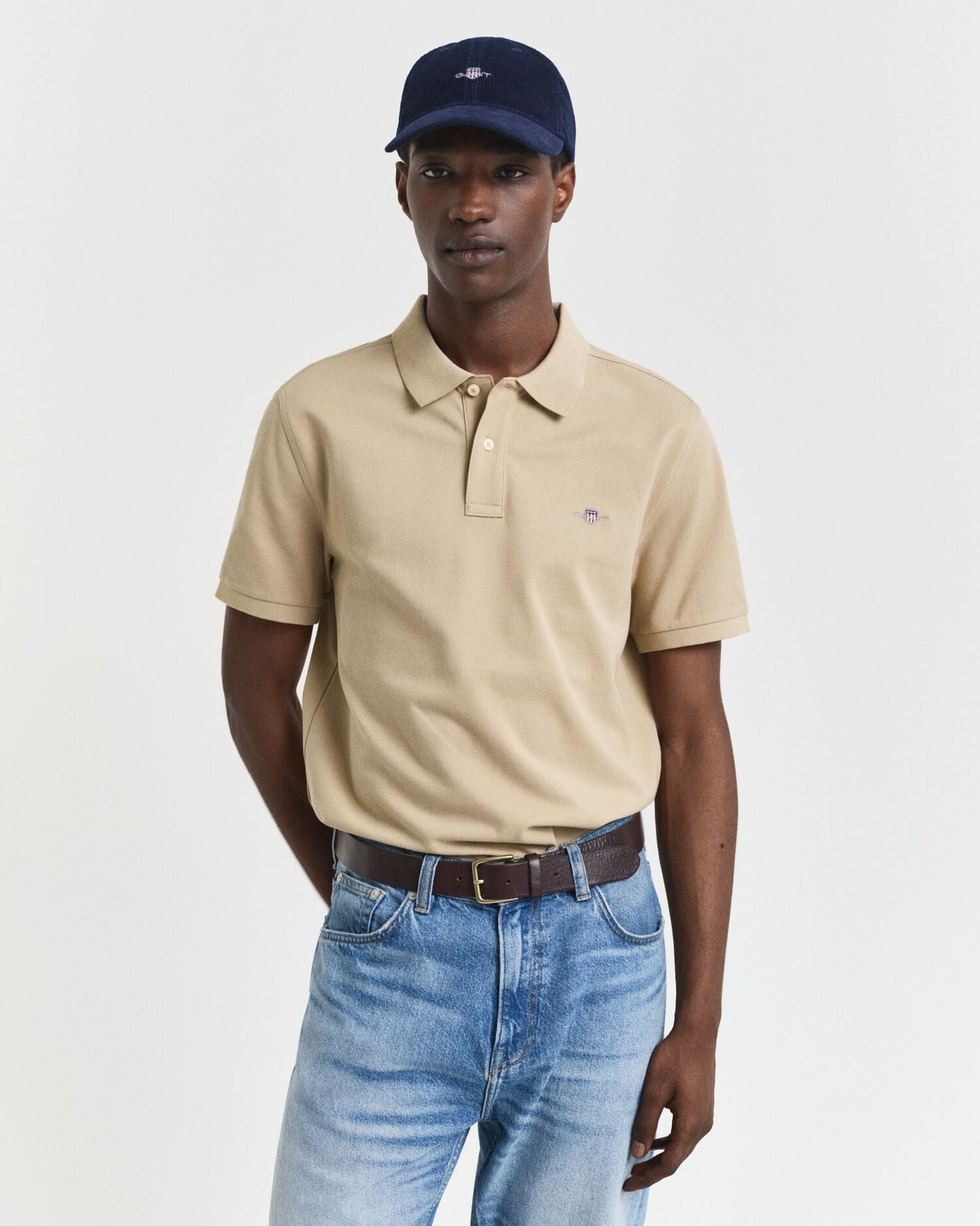 Regular Fit Shield Pique Polo Shirt
