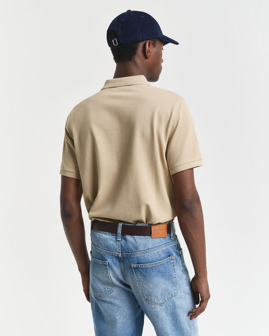 Regular Fit Shield Pique Polo Shirt